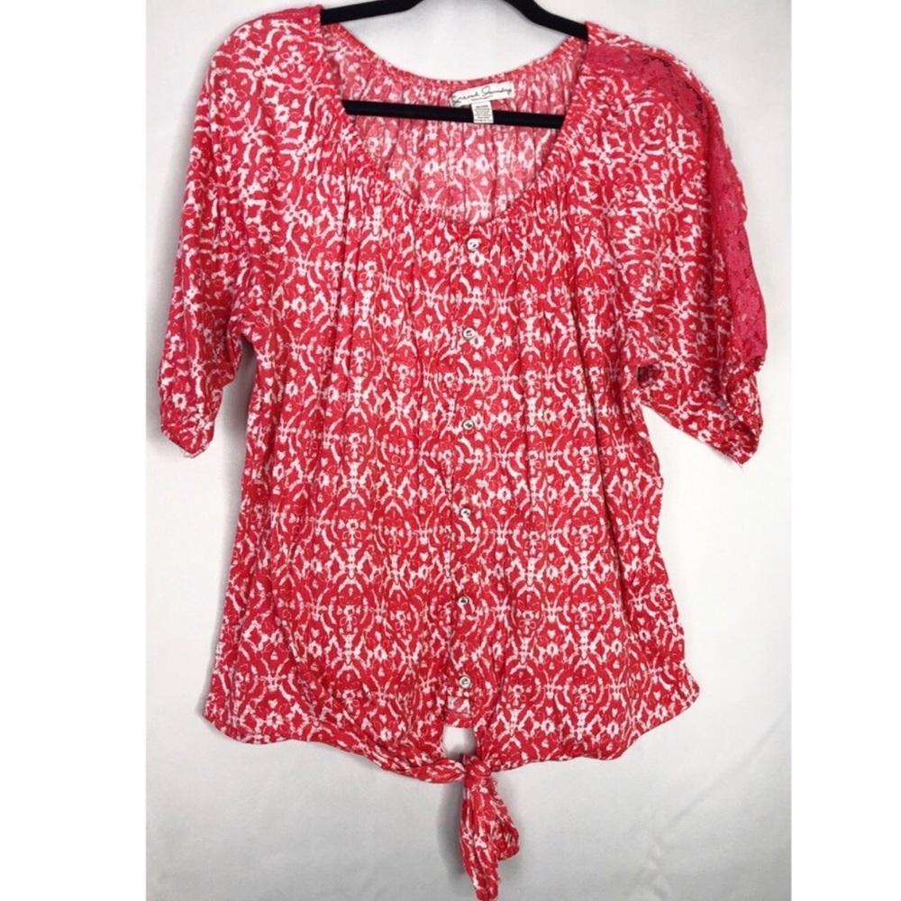 French Laundry front tie blouse 18/20